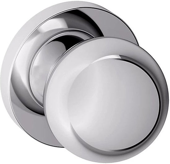 Baldwin Estate 5041 Half Dummy Knob with 5046 Rosette in Polished Chrome finish