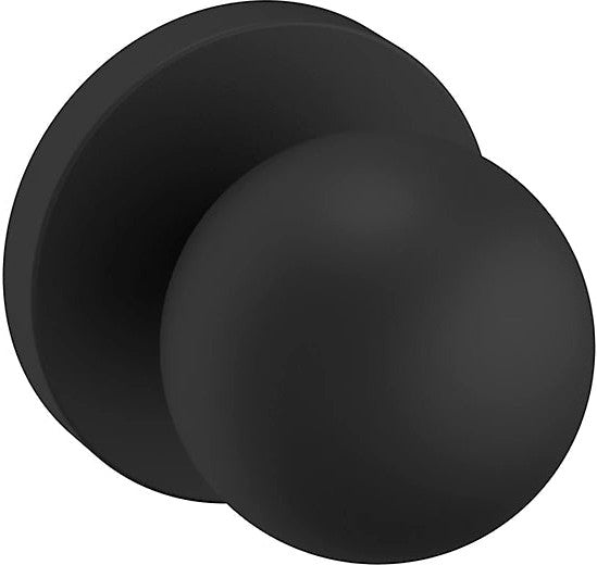 Baldwin Estate 5041 Half Dummy Knob with 5046 Rosette in Satin Black finish