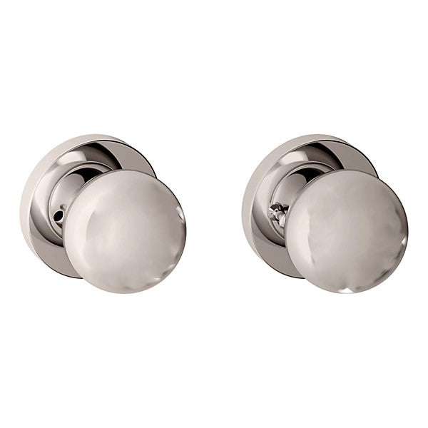 Baldwin Estate 5041 Privacy Knob with 5046 Rose in Lifetime Polished Nickel finish