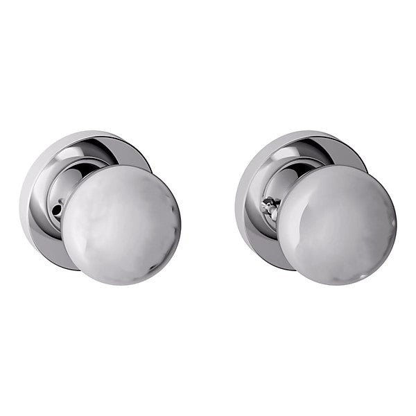 Baldwin Estate 5041 Privacy Knob with 5046 Rose in Polished Chrome finish