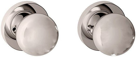 Baldwin Estate 5041 Privacy Knob with 5046 Rosette in Lifetime Polished Nickel finish