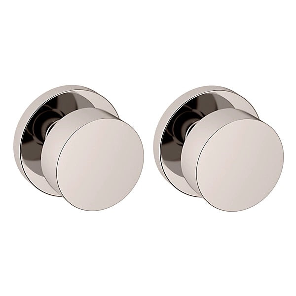 Baldwin Estate 5055 Full Dummy Knob with 5046 Rose in Lifetime Polished Nickel finish