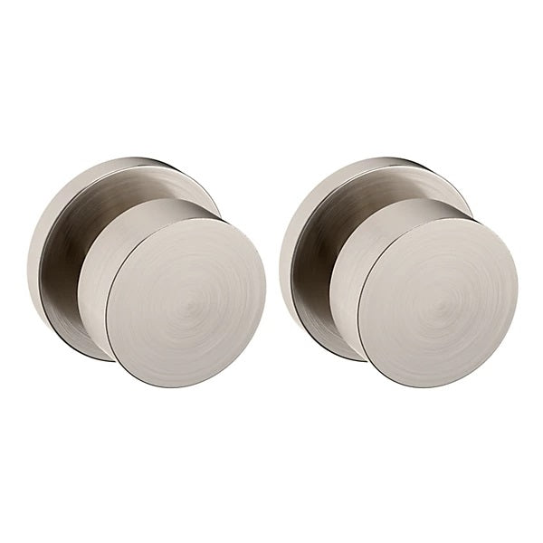 Baldwin Estate 5055 Full Dummy Knob with 5046 Rose in Lifetime Satin Nickel finish