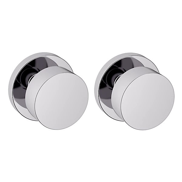 Baldwin Estate 5055 Full Dummy Knob with 5046 Rose in Polished Chrome finish