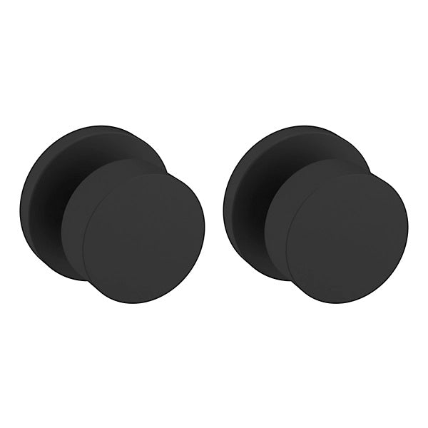 Baldwin Estate 5055 Full Dummy Knob with 5046 Rose in Satin Black finish