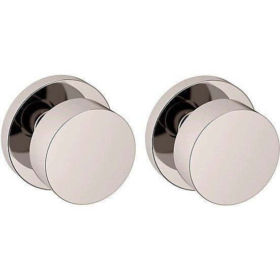 Baldwin Estate 5055 Full Dummy Knob with 5046 Rosette in Lifetime Polished Nickel finish