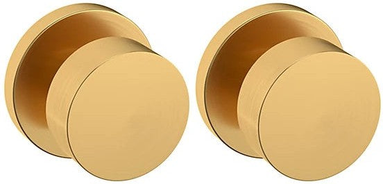 Baldwin Estate 5055 Full Dummy Knob with 5046 Rosette in Lifetime Satin Brass finish