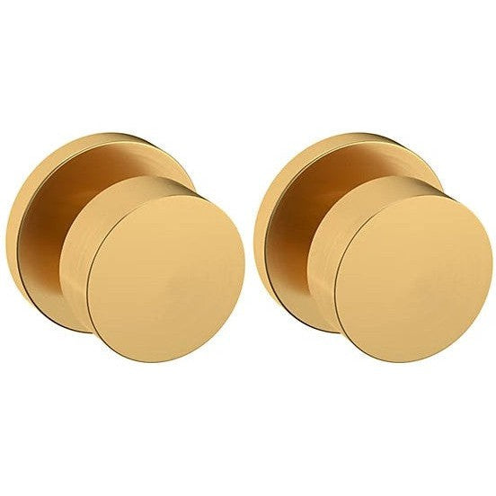 Baldwin Estate 5055 Full Dummy Knob with 5046 Rosette in Lifetime Satin Brass finish