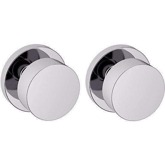 Baldwin Estate 5055 Full Dummy Knob with 5046 Rosette in Polished Chrome finish