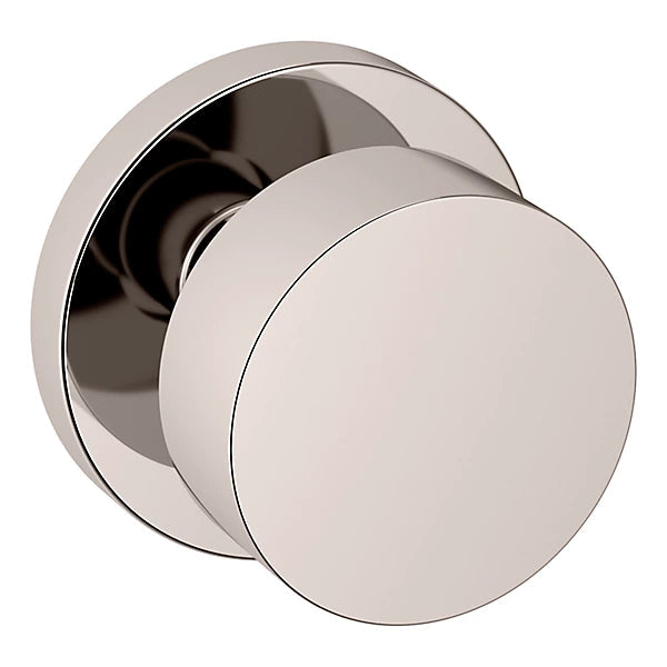 Baldwin Estate 5055 Half Dummy Knob with 5046 Rose in Lifetime Polished Nickel finish