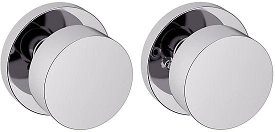 Baldwin Estate 5055 Privacy Knob with 5046 Rosette in Polished Chrome finish