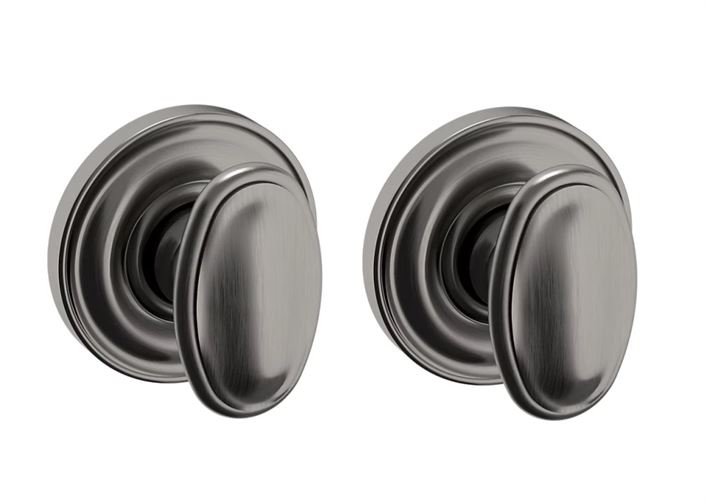 Baldwin Estate 5057 Full Dummy Knob with 5048 Rose in Graphite Nickel finish