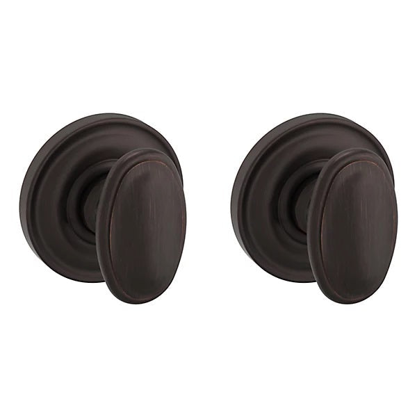 Baldwin Estate 5057 Full Dummy Knob with 5048 Rose in Venetian Bronze finish