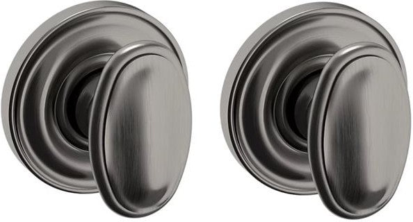 Baldwin Estate 5057 Full Dummy Knob with 5048 Rosette in Graphite Nickel finish