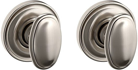 Baldwin Estate 5057 Full Dummy Knob with 5048 Rosette in Lifetime Satin Nickel finish