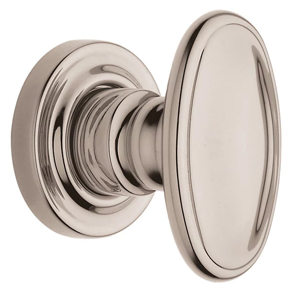 Baldwin Estate 5057 Half Dummy Knob with 5048 Rose in Lifetime Polished Nickel finish