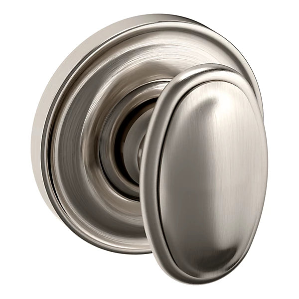 Baldwin Estate 5057 Half Dummy Knob with 5048 Rose in Lifetime Satin Nickel finish