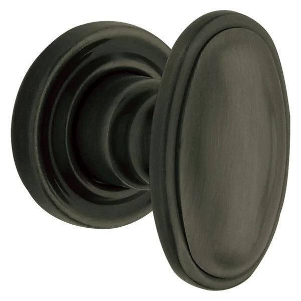 Baldwin Estate 5057 Half Dummy Knob with 5048 Rose in Satin Black finish