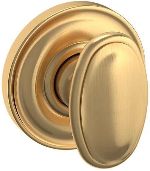 Baldwin Estate 5057 Half Dummy Knob with 5048 Rosette in Lifetime Satin Brass finish