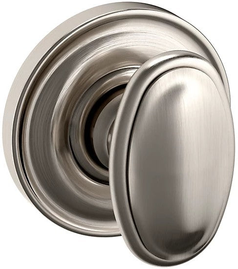 Baldwin Estate 5057 Half Dummy Knob with 5048 Rosette in Lifetime Satin Nickel finish