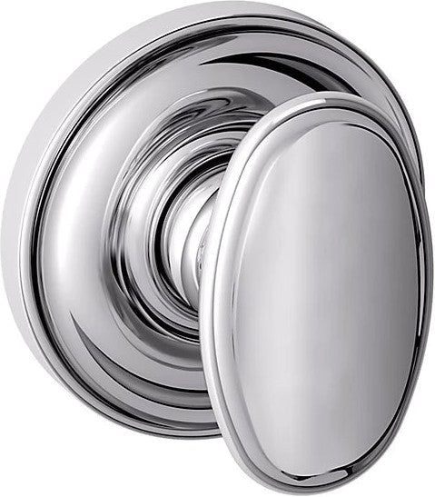 Baldwin Estate 5057 Half Dummy Knob with 5048 Rosette in Polished Chrome finish