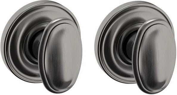 Baldwin Estate 5057 Passage Knob with 5048 Rosette in Graphite Nickel finish