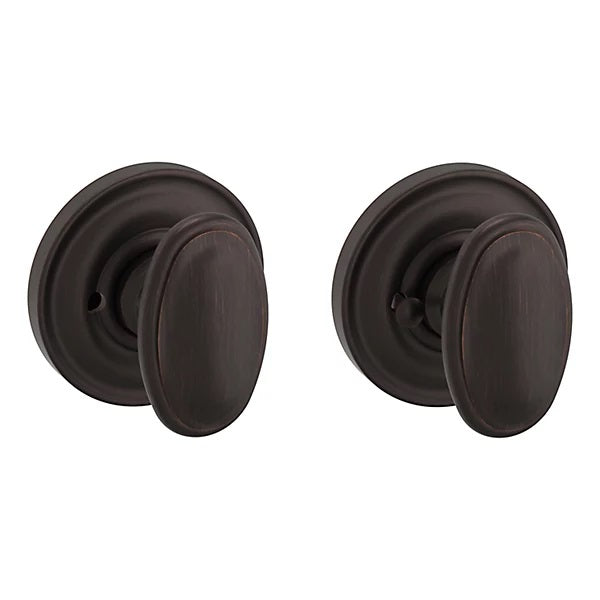 Baldwin Estate 5057 Privacy Knob with 5048 Rose in Venetian Bronze finish