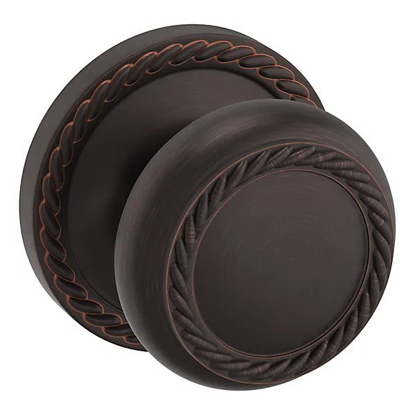 Baldwin Estate 5064 Half Dummy Knob with 5004 Rose in Venetian Bronze finish