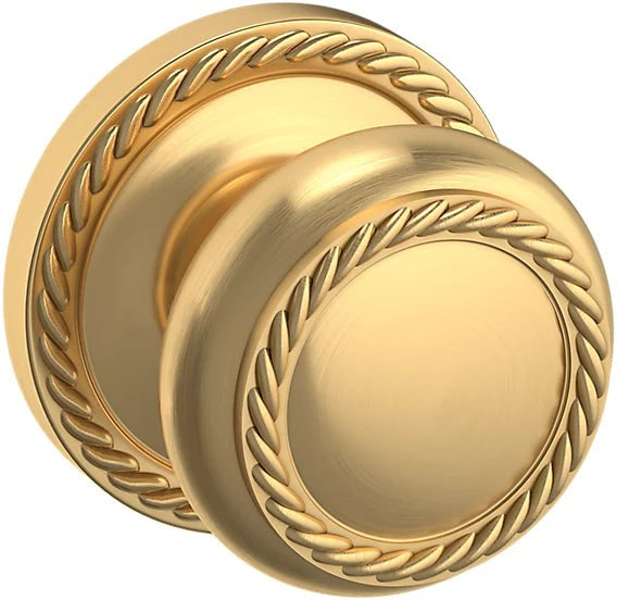 Baldwin Estate 5064 Half Dummy Knob with 5004 Rosette in Lifetime Satin Brass finish