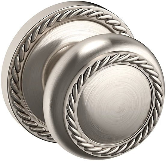 Baldwin Estate 5064 Half Dummy Knob with 5004 Rosette in Lifetime Satin Nickel finish