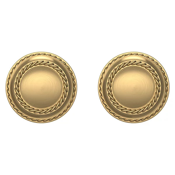 Baldwin Estate 5064 Privacy Knob with 5004 Rose in Lifetime Satin Brass finish