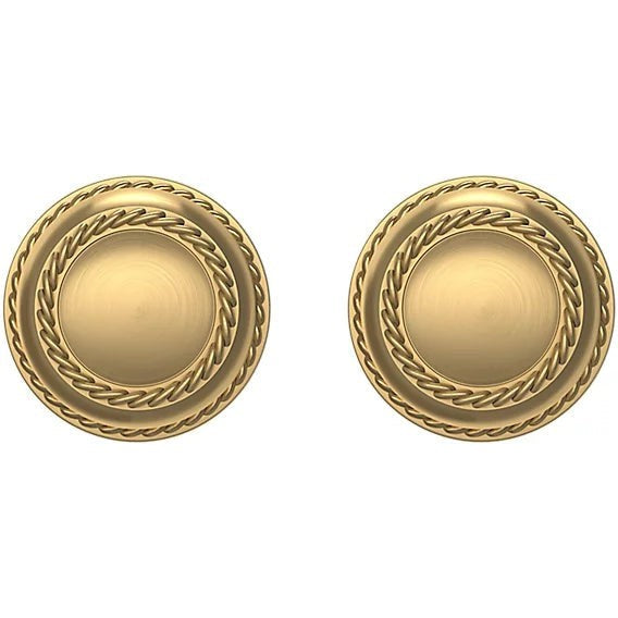 Baldwin Estate 5064 Privacy Knob with 5004 Rosette in Lifetime Satin Brass finish