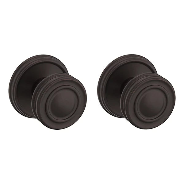 Baldwin Estate 5066 Full Dummy Knob with 5078 Rose in Venetian Bronze finish