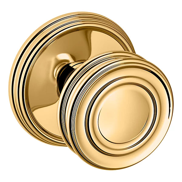 Baldwin Estate 5066 Half Dummy Knob with 5078 Rose in Lifetime Polished Brass finish