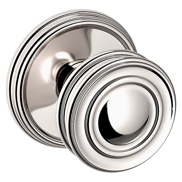 Baldwin Estate 5066 Half Dummy Knob with 5078 Rose in Lifetime Polished Nickel finish