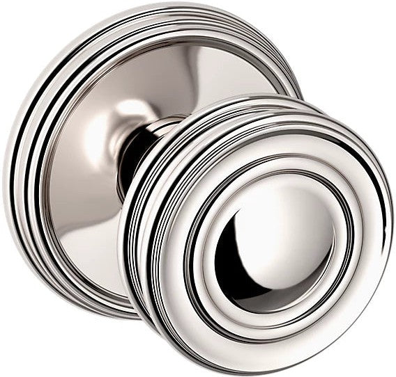 Baldwin Estate 5066 Half Dummy Knob with 5078 Rosette in Lifetime Polished Nickel finish