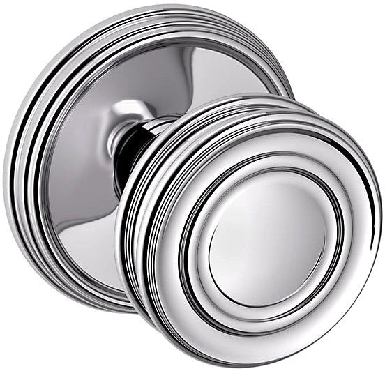 Baldwin Estate 5066 Half Dummy Knob with 5078 Rosette in Polished Chrome finish