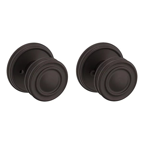 Baldwin Estate 5066 Privacy Knob with 5078 Rose in Venetian Bronze finish