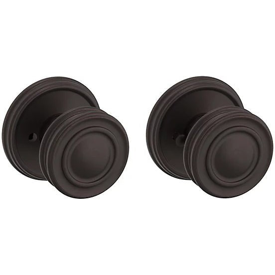 Baldwin Estate 5066 Privacy Knob with 5078 Rosette in Venetian Bronze finish