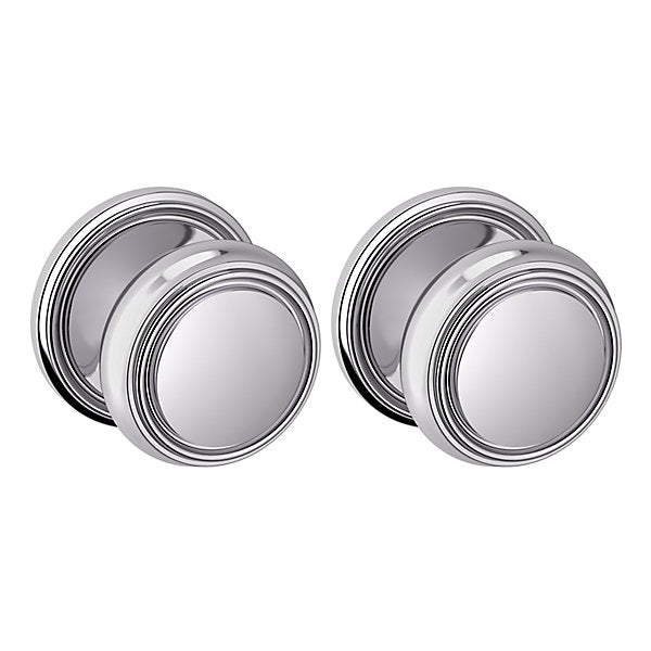 Baldwin Estate 5068 Full Dummy Knob with 5070 Rose in Polished Chrome finish