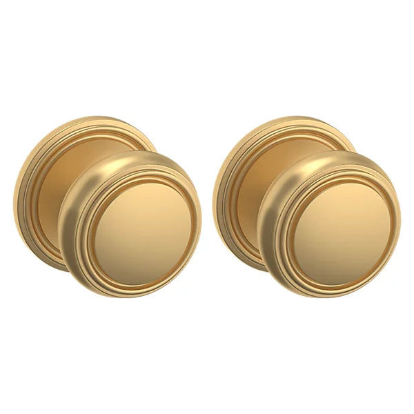 Baldwin Estate 5068 Full Dummy Knob with 5070 Rose in Vintage Brass finish