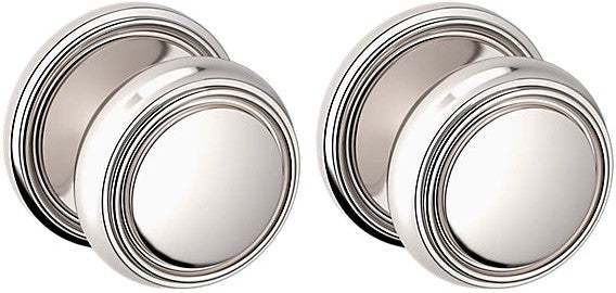 Baldwin Estate 5068 Full Dummy Knob with 5070 Rosette in Lifetime Polished Nickel finish