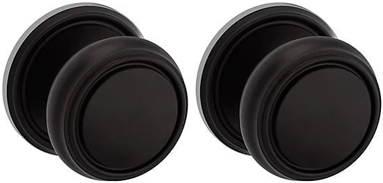 Baldwin Estate 5068 Full Dummy Knob with 5070 Rosette in Oil Rubbed Bronze finish