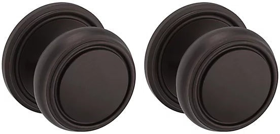 Baldwin Estate 5068 Full Dummy Knob with 5070 Rosette in Venetian Bronze finish