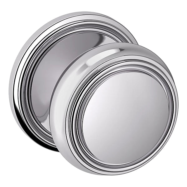 Baldwin Estate 5068 Half Dummy Knob with 5070 Rose in Polished Chrome finish