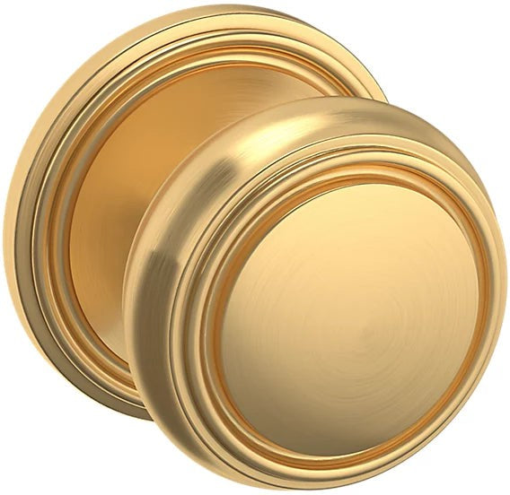 Baldwin Estate 5068 Half Dummy Knob with 5070 Rosette in Lifetime Satin Brass finish