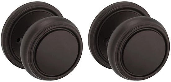 Baldwin Estate 5068 Privacy Knob with 5070 Rosette in Venetian Bronze finish