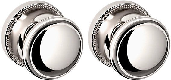 Baldwin Estate 5069 Full Dummy Knob with 5076 Rosette in Lifetime Polished Nickel finish