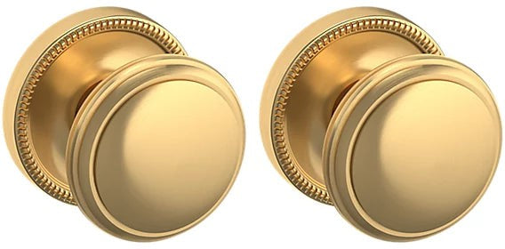 Baldwin Estate 5069 Full Dummy Knob with 5076 Rosette in Lifetime Satin Brass finish