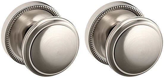 Baldwin Estate 5069 Full Dummy Knob with 5076 Rosette in Lifetime Satin Nickel finish